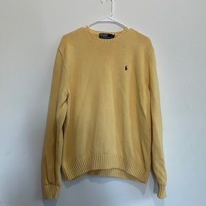 Ralph Lauren Polo canary yellow sweater size XL